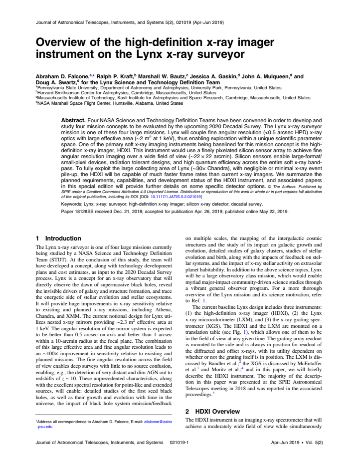 First page