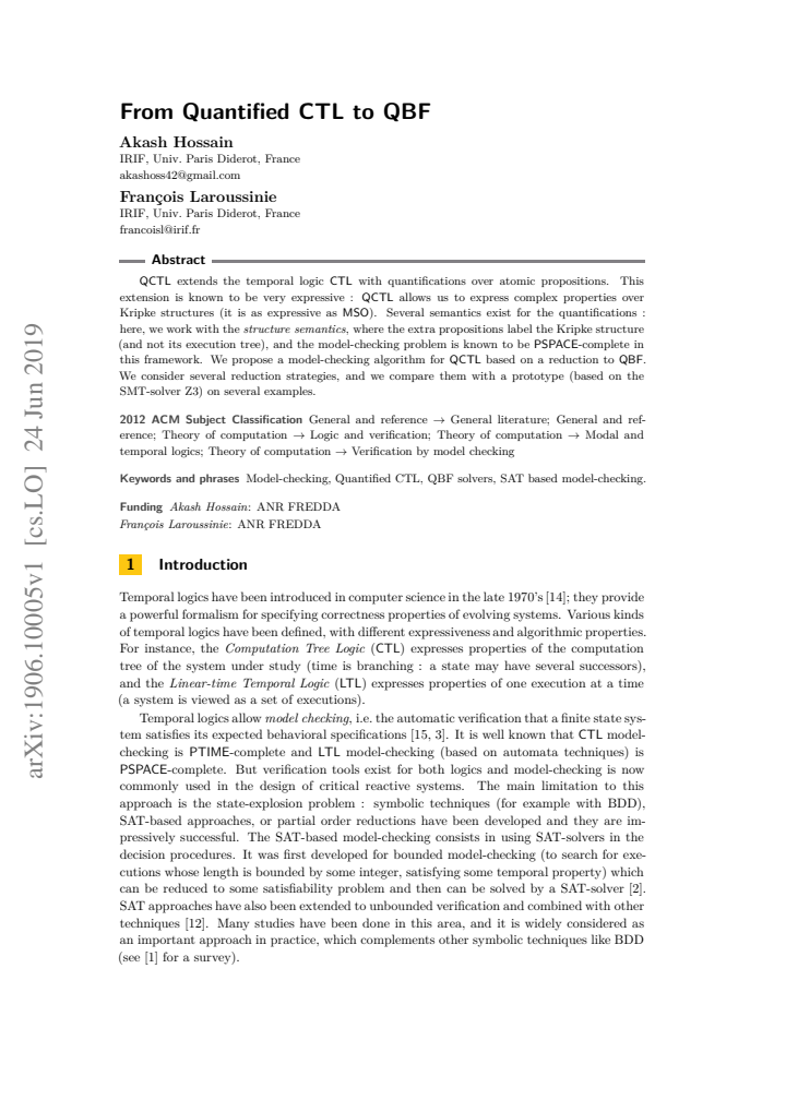 First page