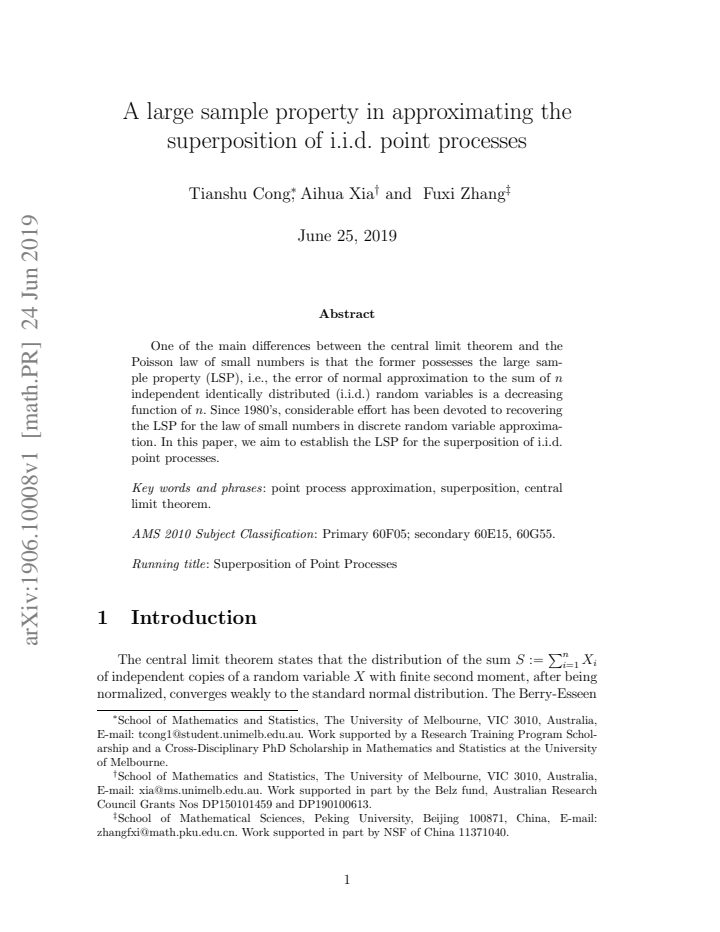 First page