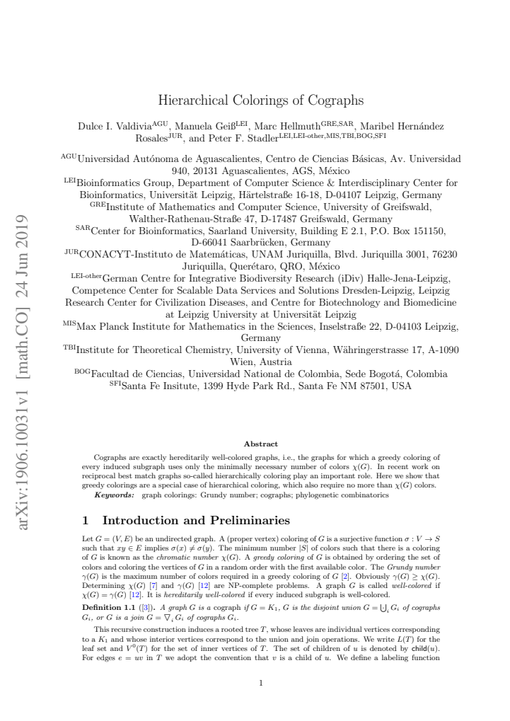 First page