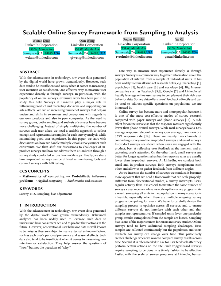 First page