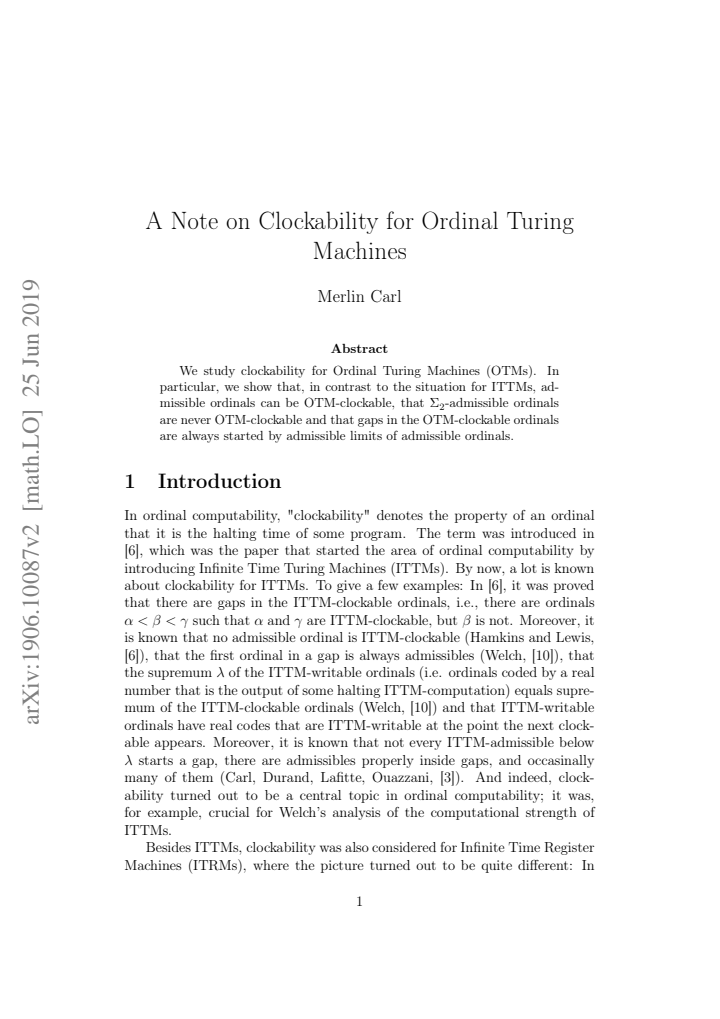 First page