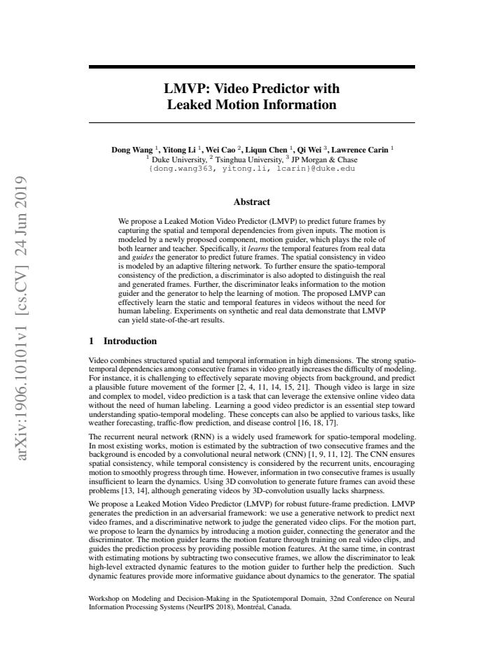 First page