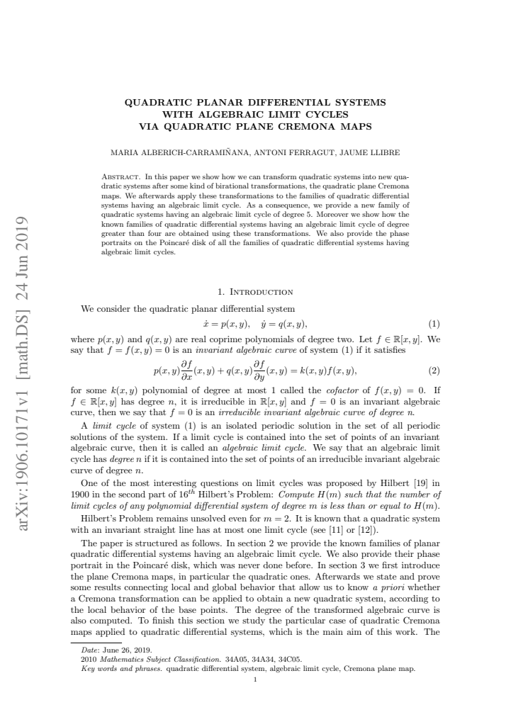 First page