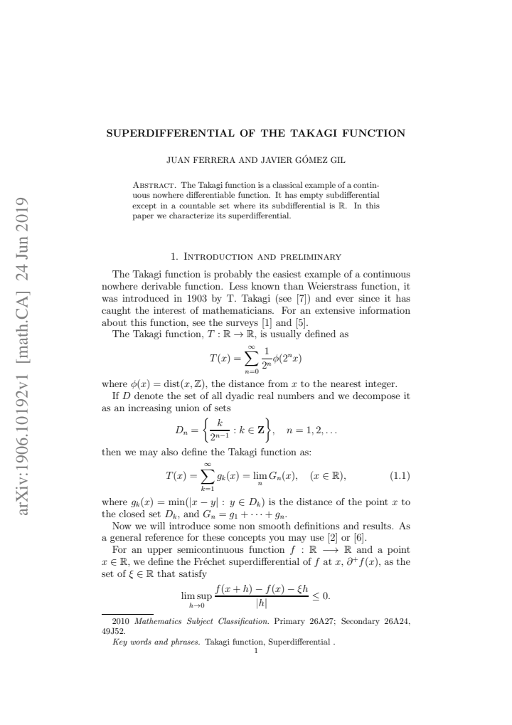 First page