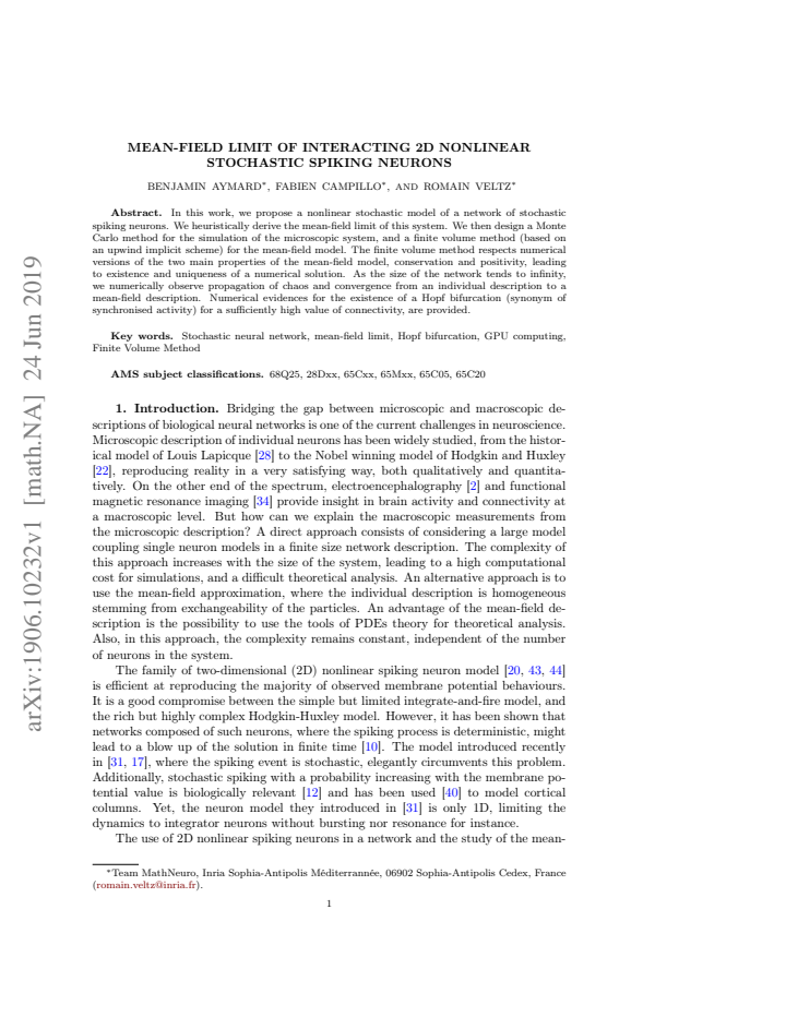 First page