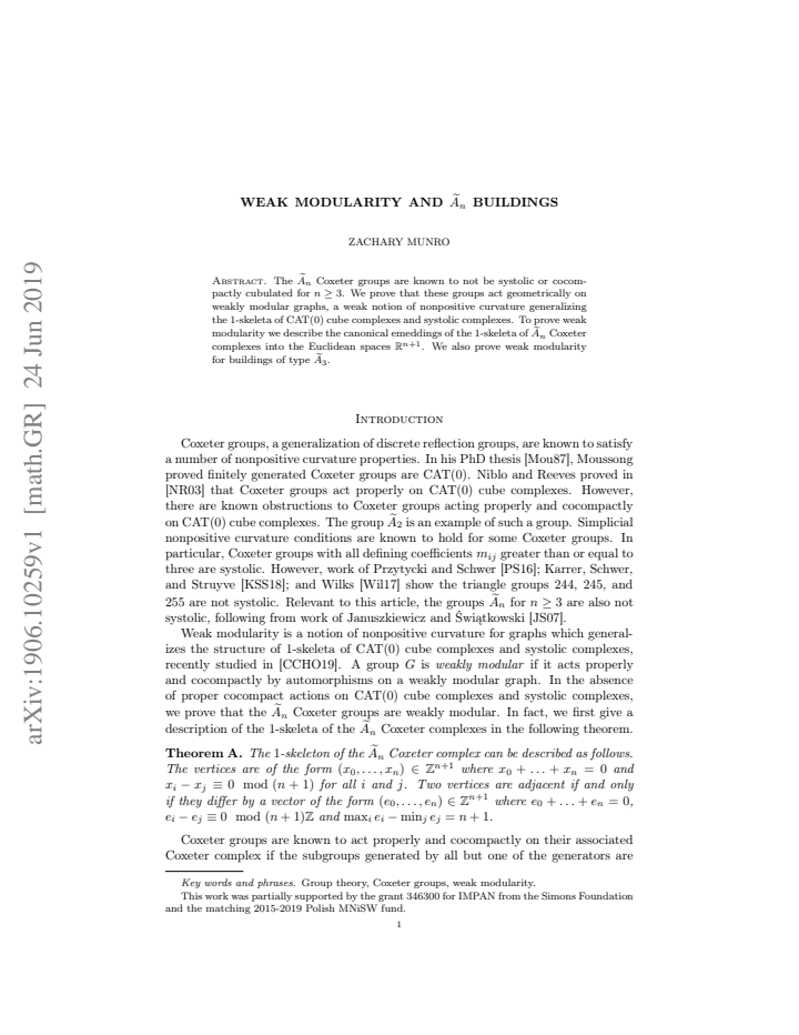First page