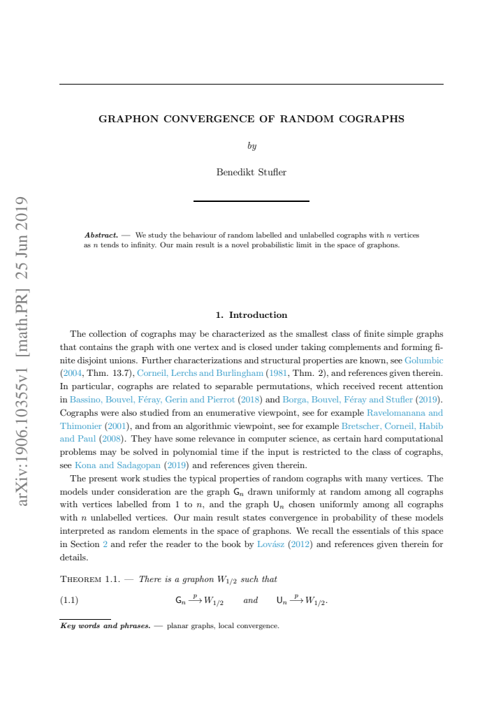 First page