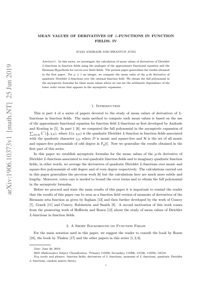 First page