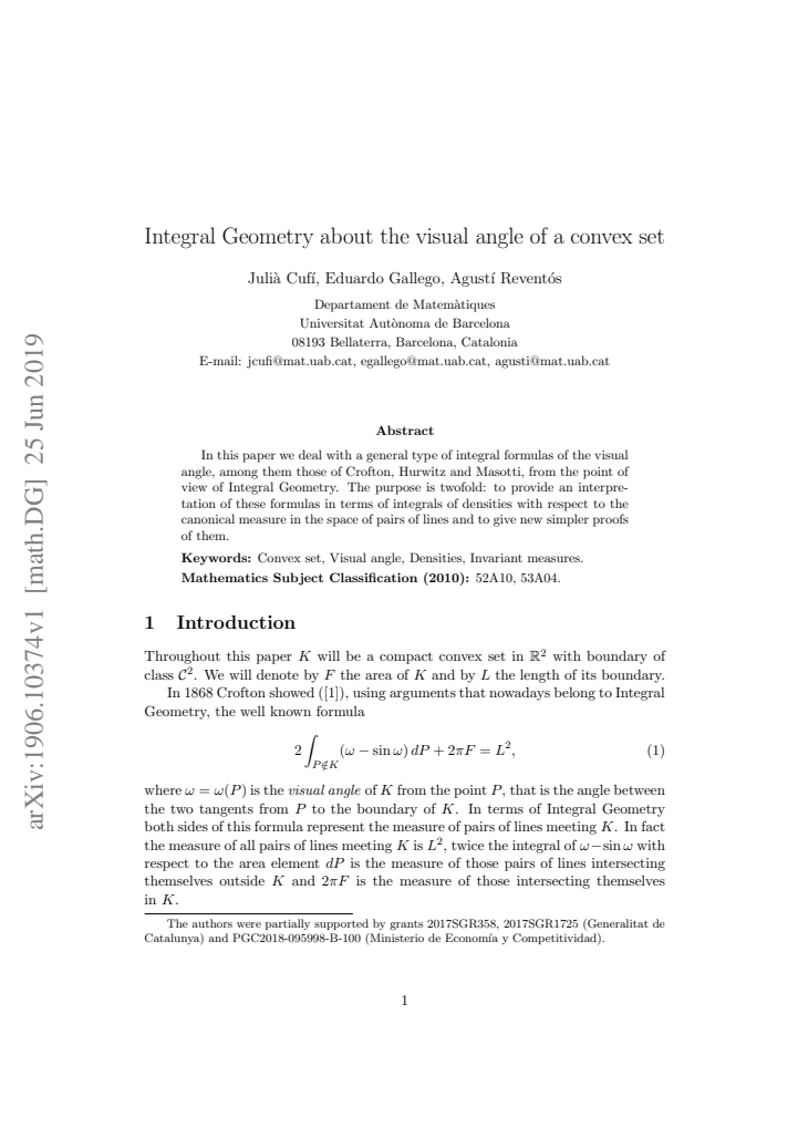 First page