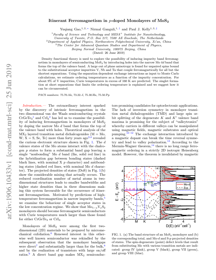 First page