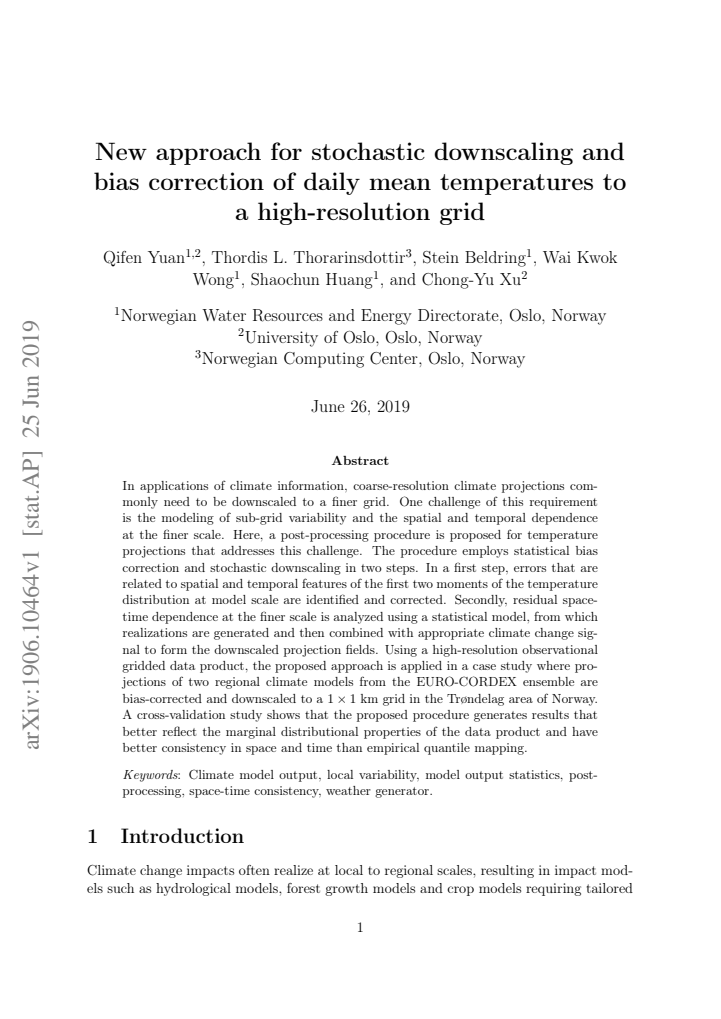 First page
