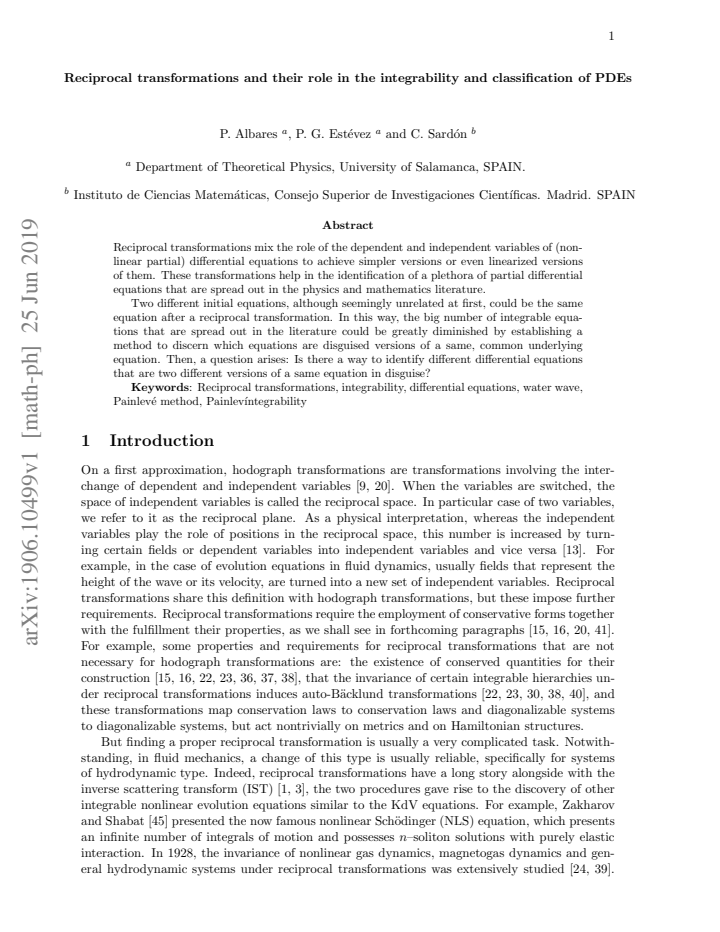 First page