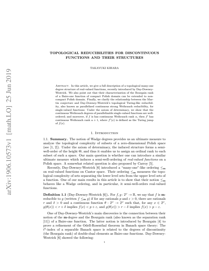 First page