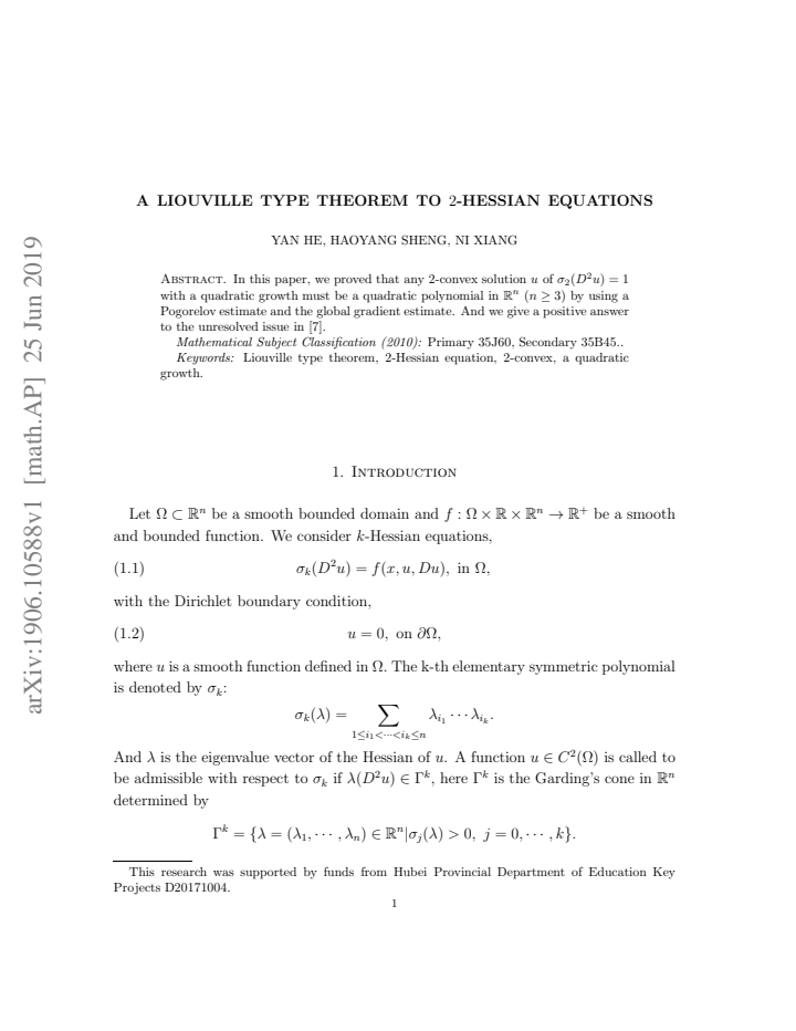 First page