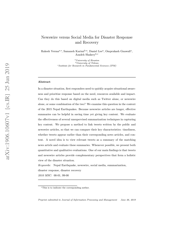 First page