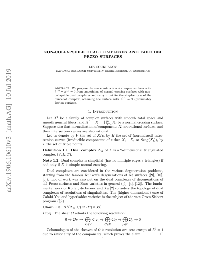 First page