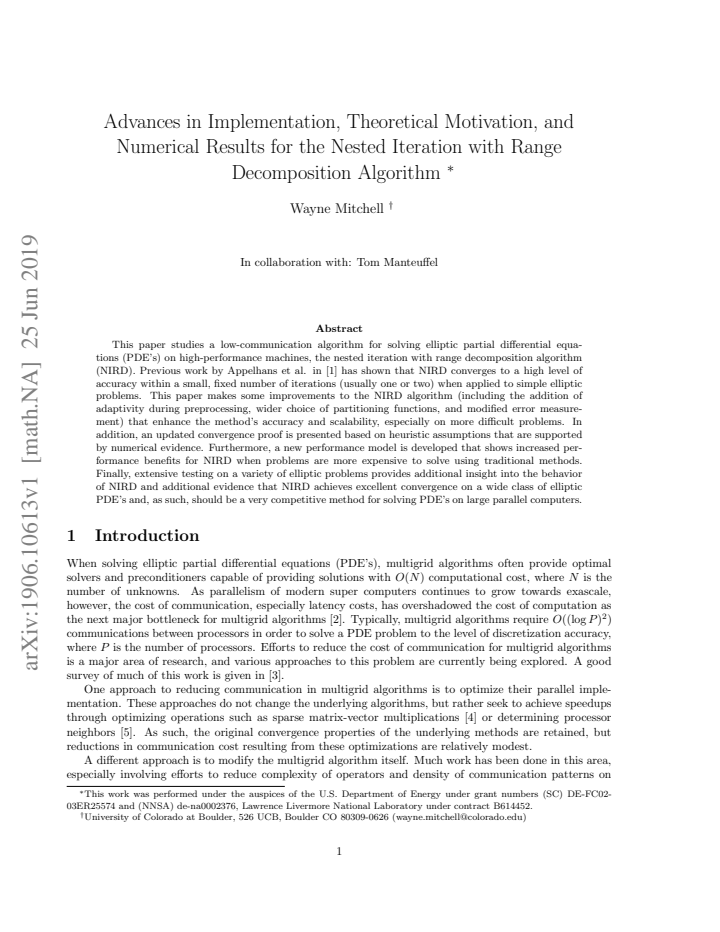 First page