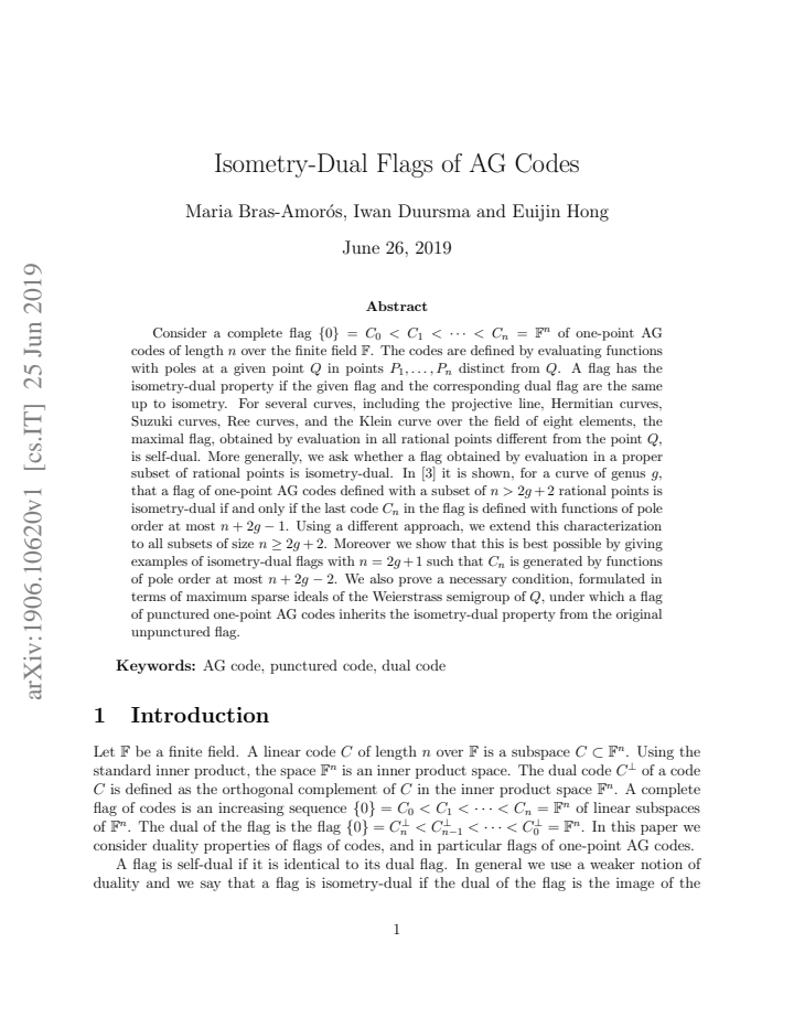 First page