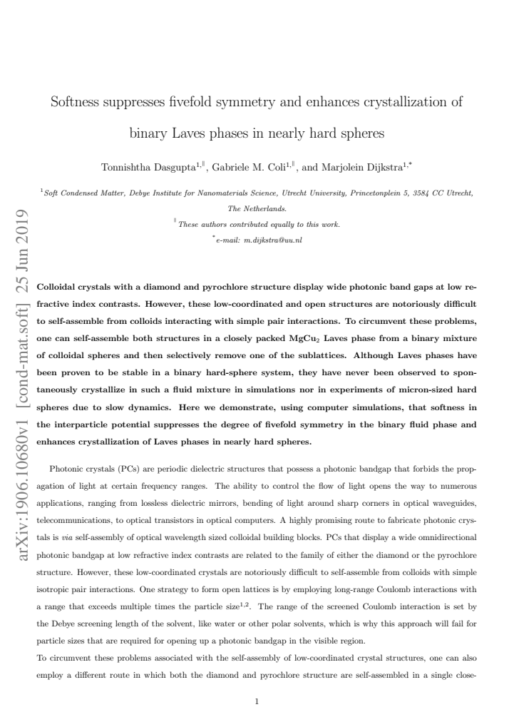 First page