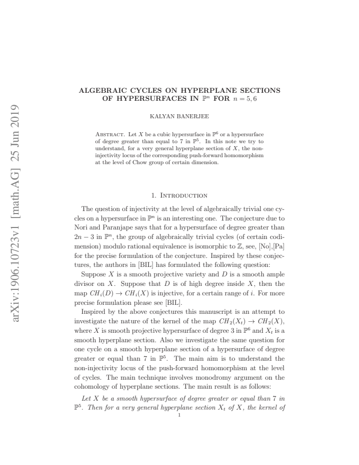 First page