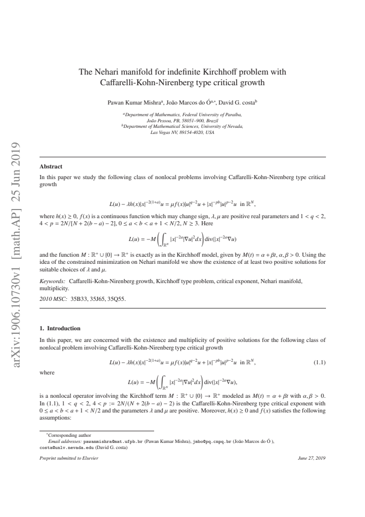 First page