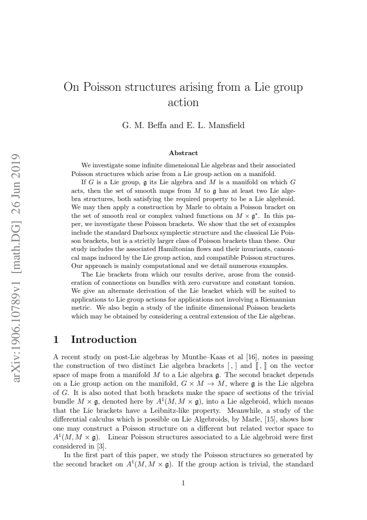 First page