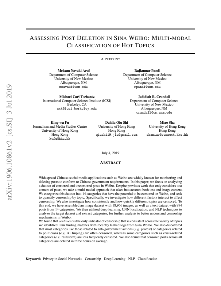 First page