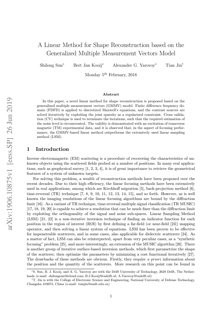 First page
