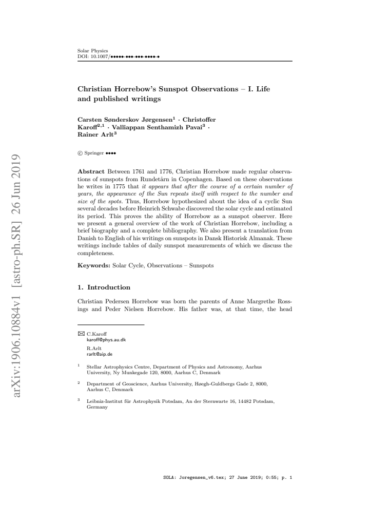 First page