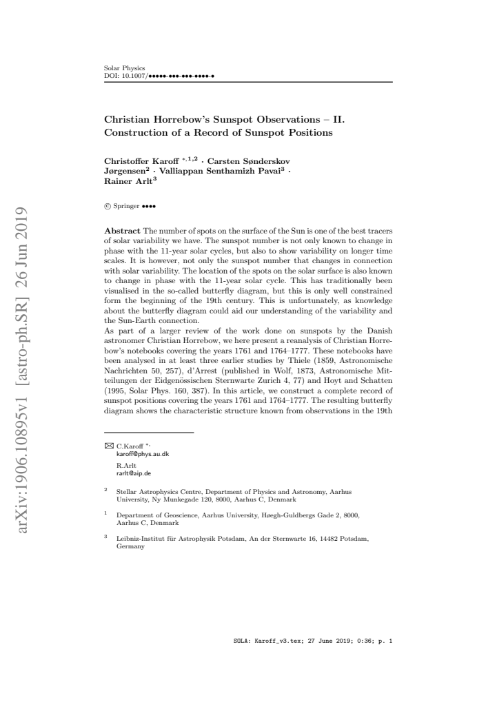 First page
