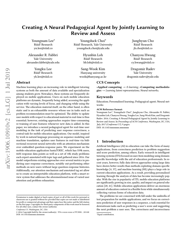 First page