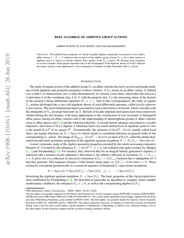 First page