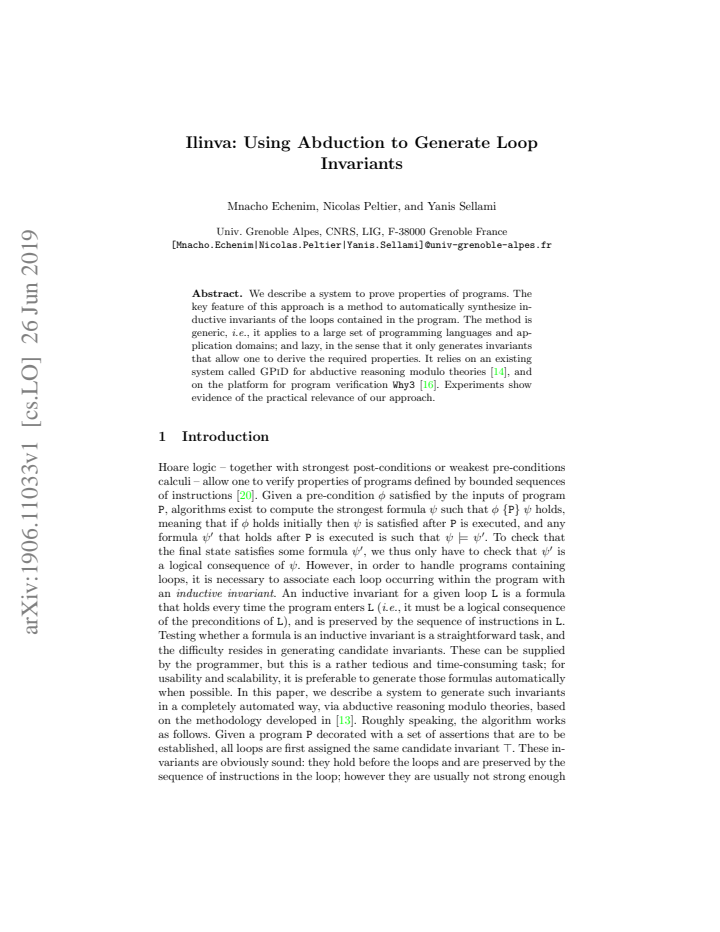 First page