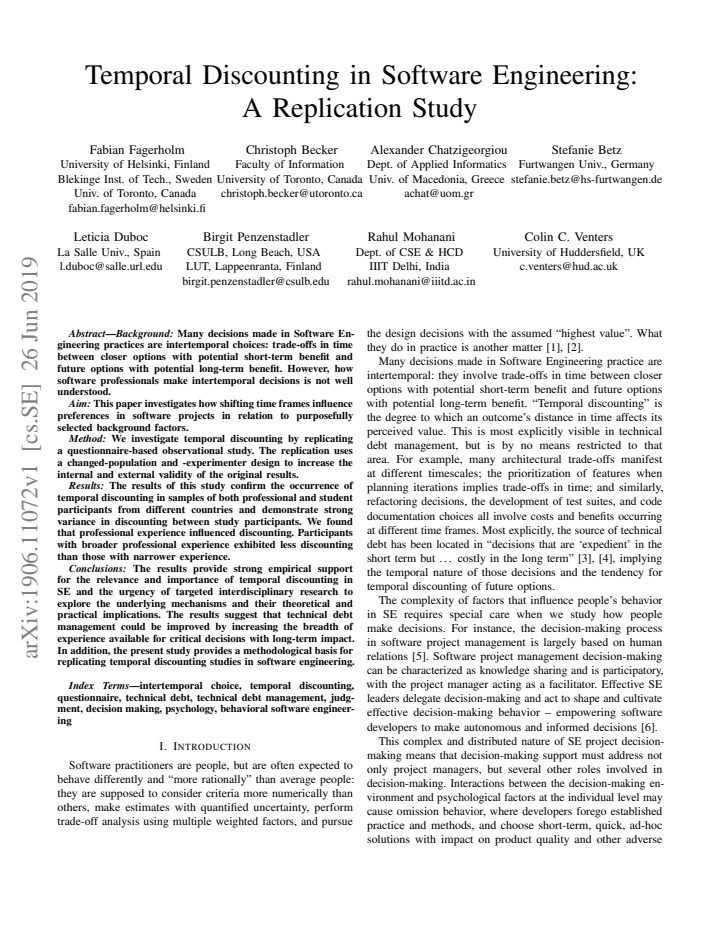 First page