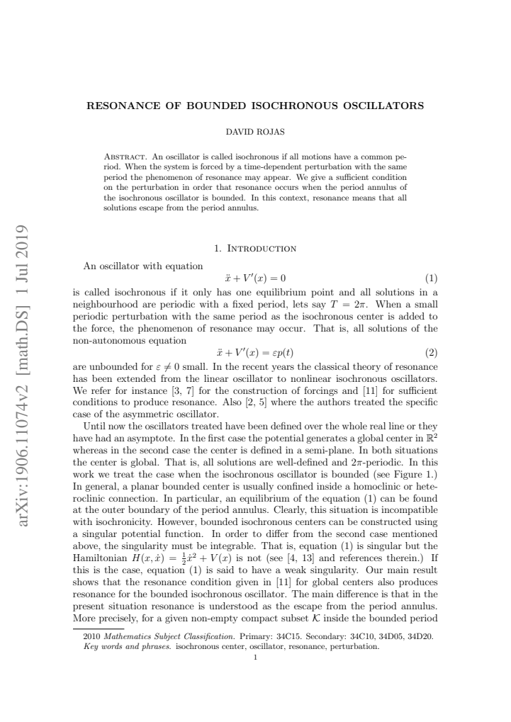 First page