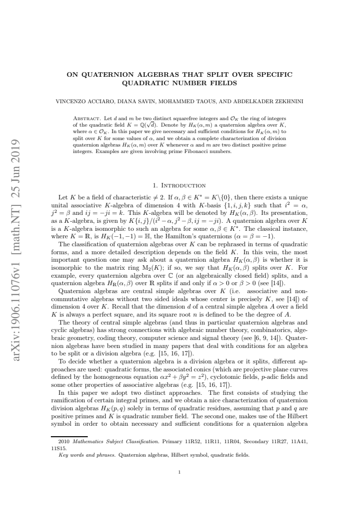 First page