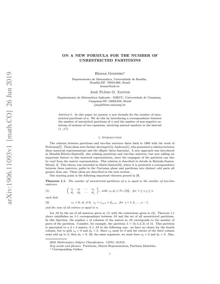 First page