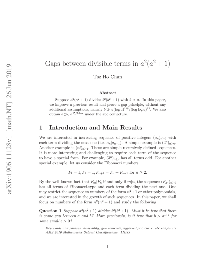 First page