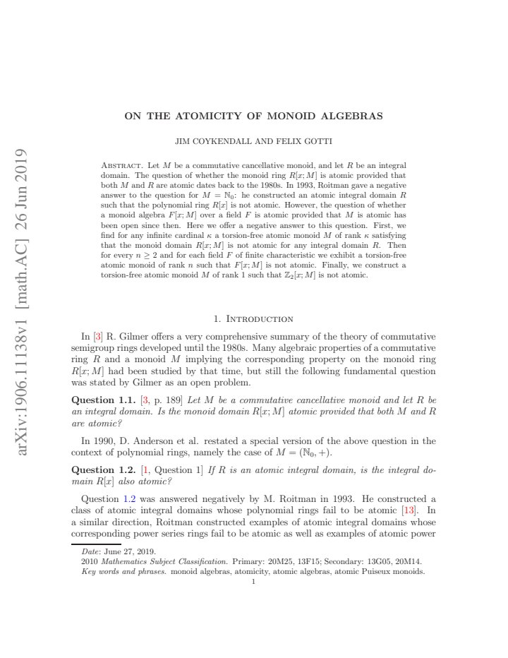 First page