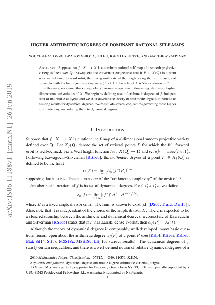 First page