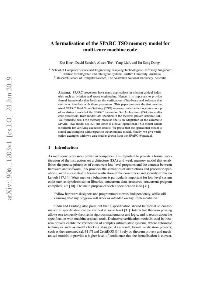 First page