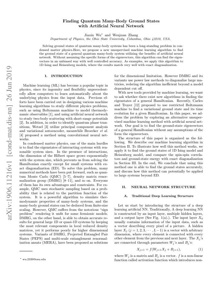 First page