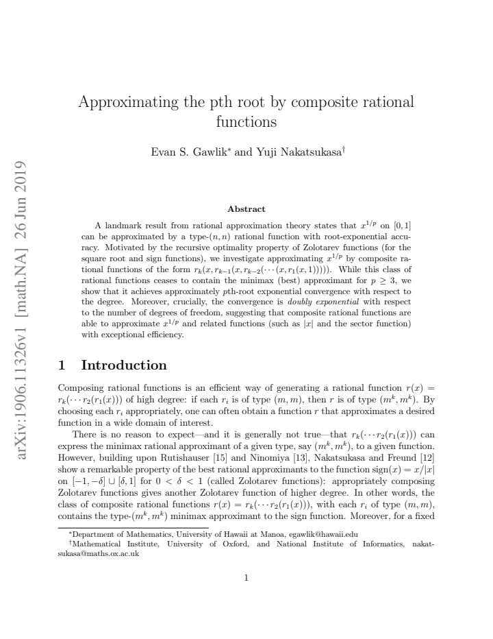 First page