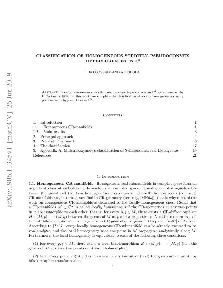 First page