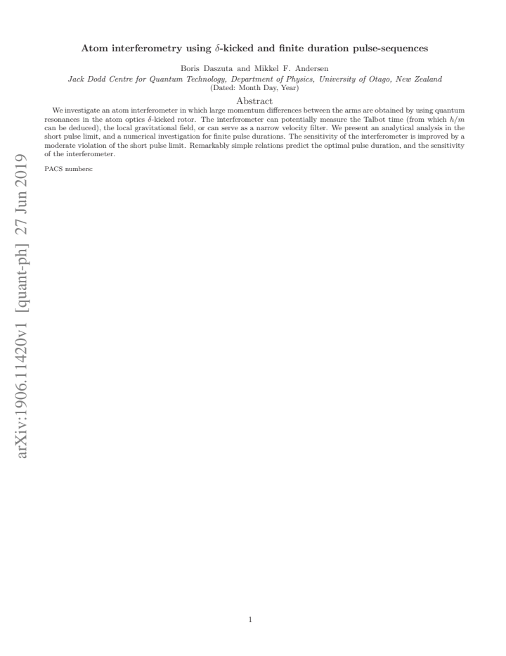 First page