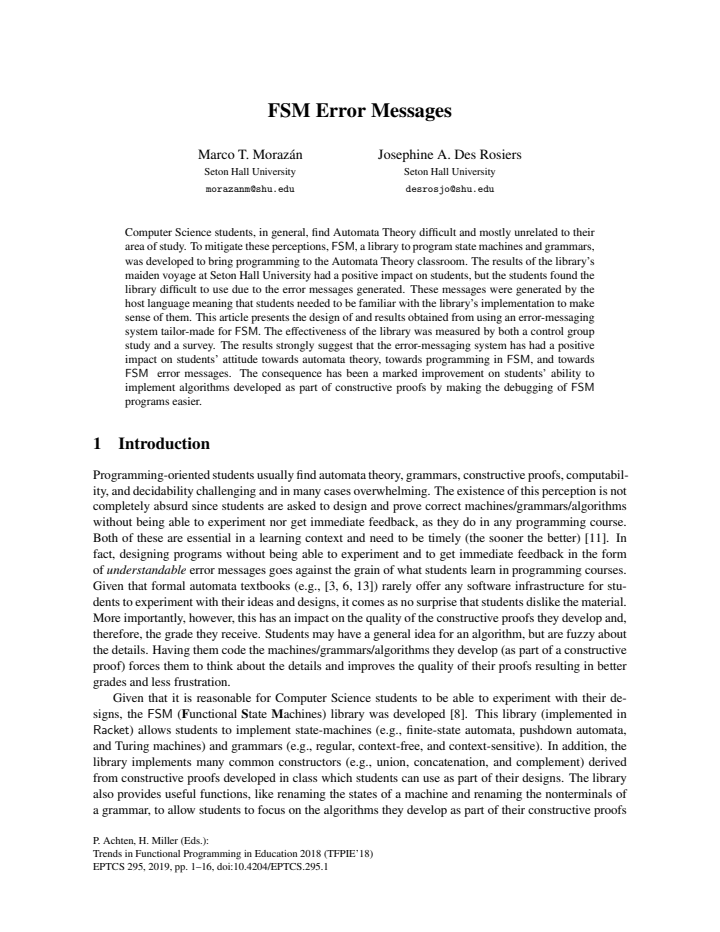 First page