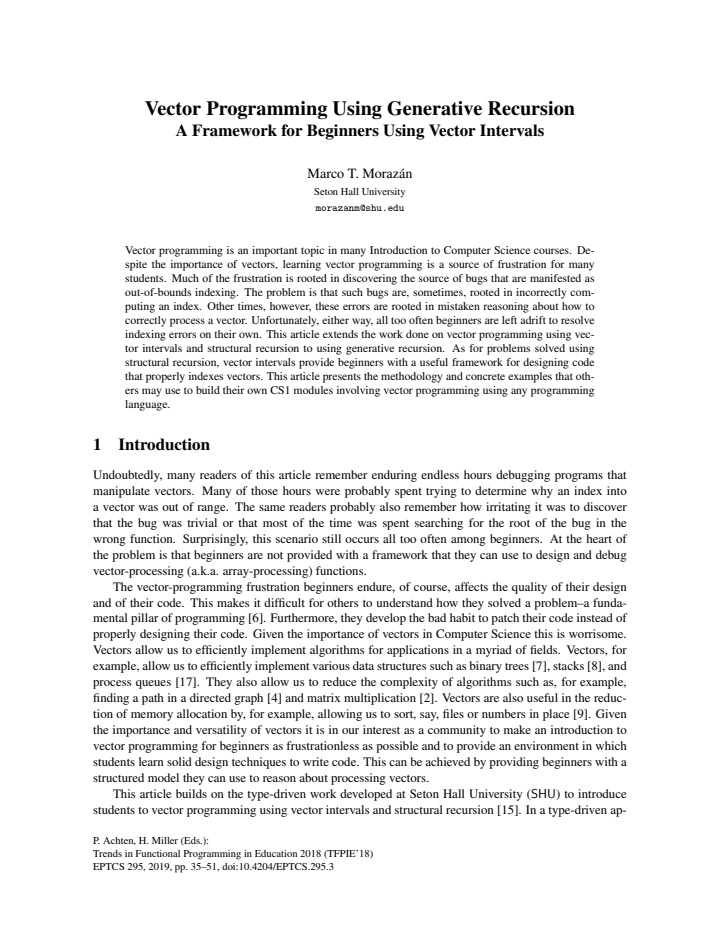 First page