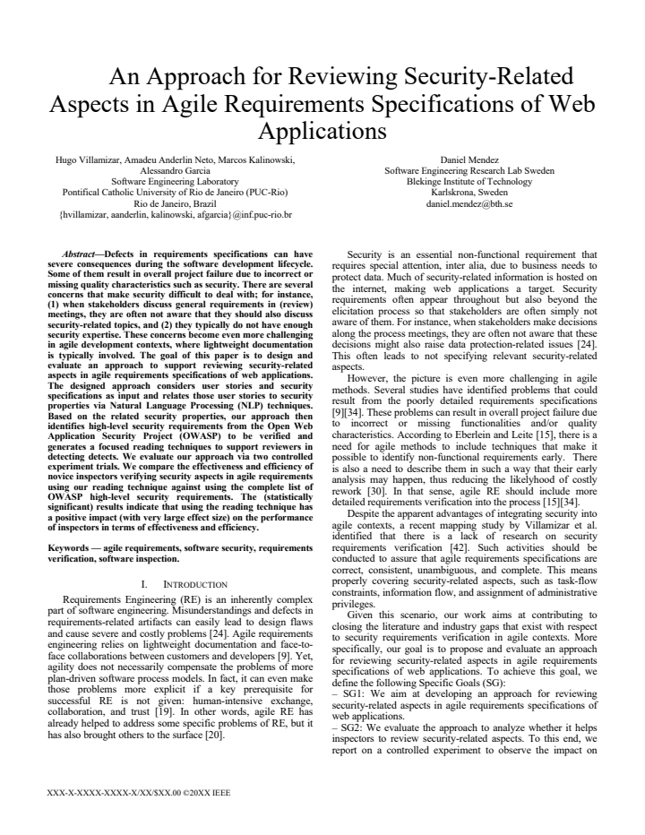 First page