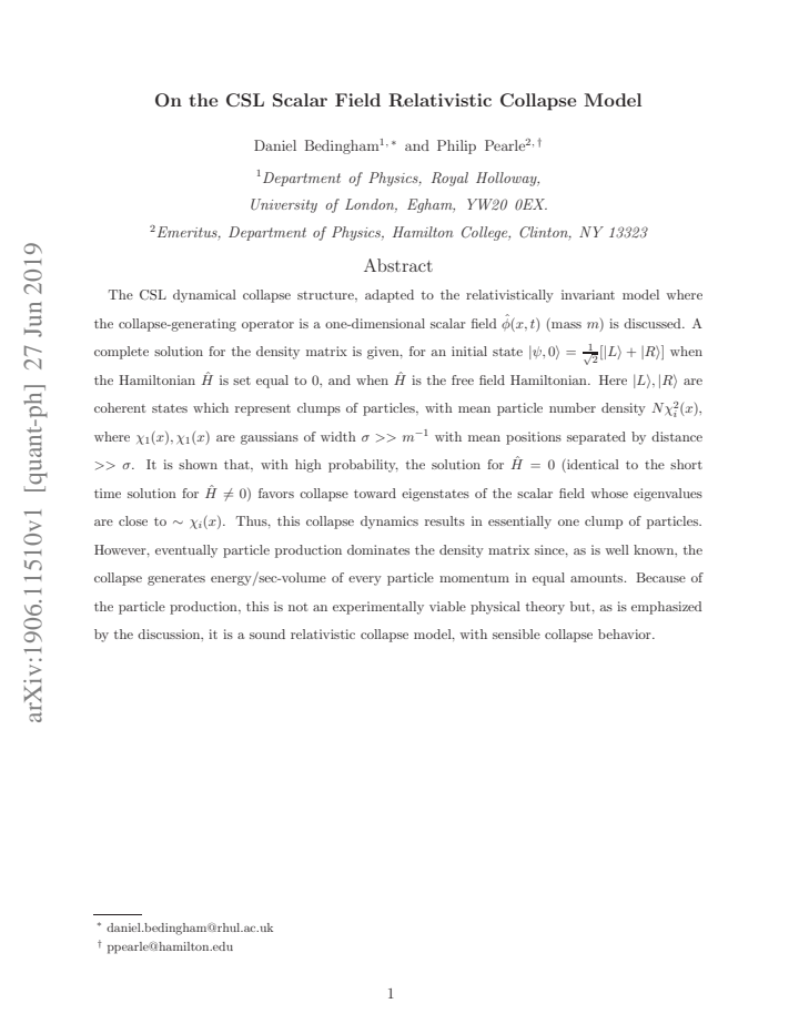 First page